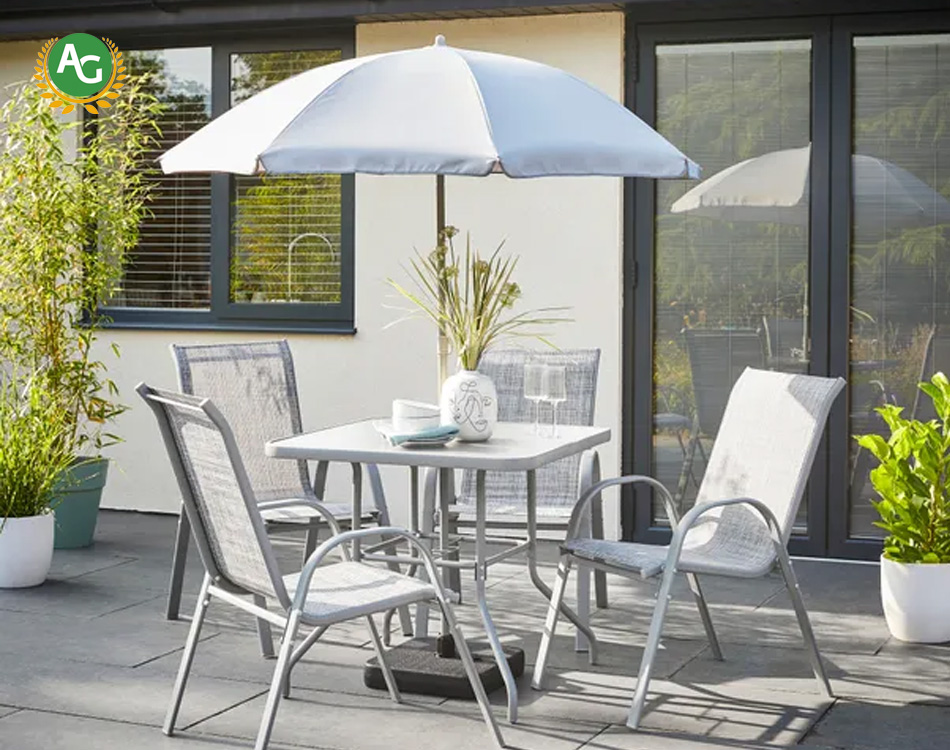 6 Piece Metal Garden Dining Set