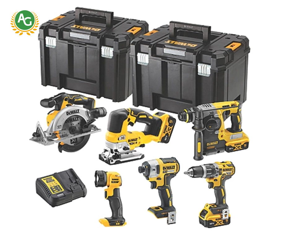 10Piece DeWalt Tool & Battery Bundle